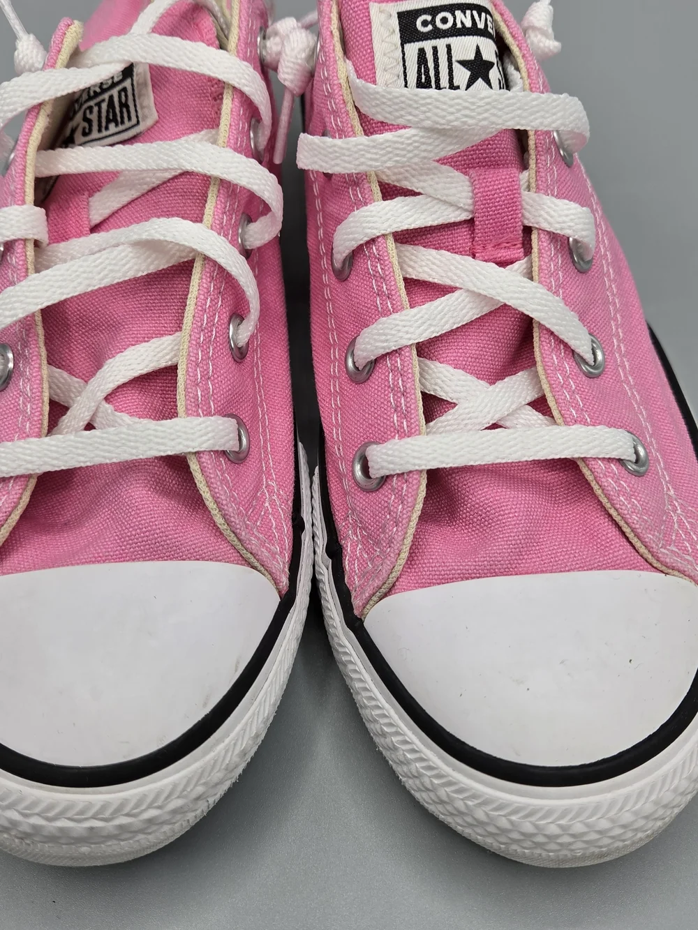 Converse Kids' Low Top Canvas Sneakers - Pink - Size 3